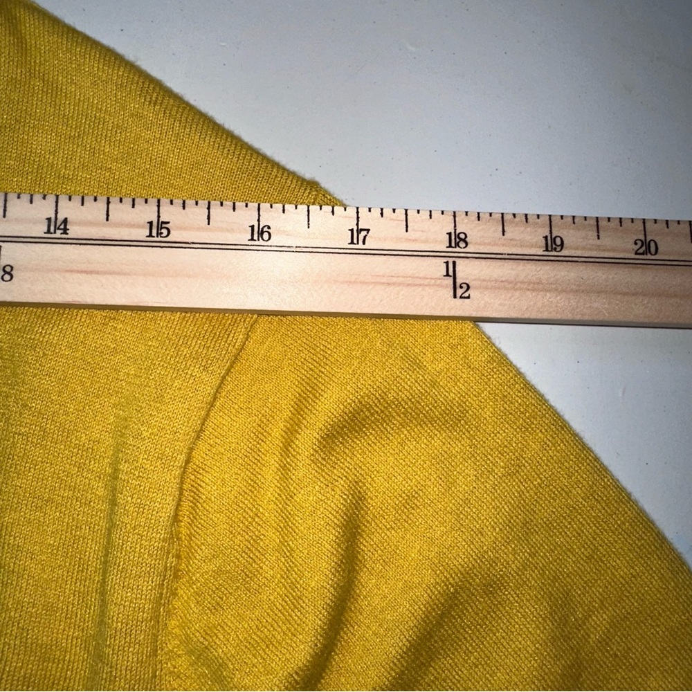 BODEN Women’s US 18 Silk Blend Cardigan Sweater Short Sleeve Yellow Soft - Picture 15 of 16